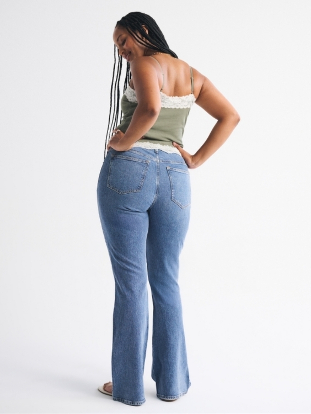 Abercrombie & Fitch Blue Women's Boot Cut Jeans - Picture 6 of 10